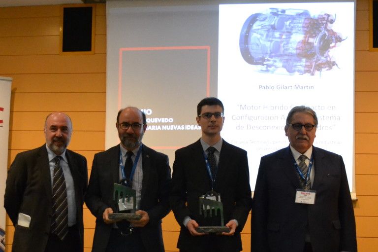 Pablo Gilart, estudiante de Máster e ingeniero industrial por la ETSII de Béjar, galardonado con el Premio Torres Quevedo