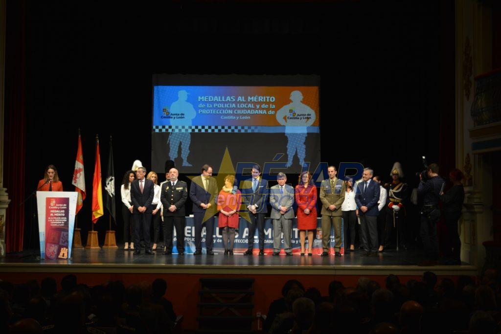 Béjar acoge la entrega de las medallas al Mérito de la Policía Local y al Mérito de la Protección Ciudadana