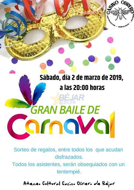 Cartel Canino Obrero Baile Carnaval