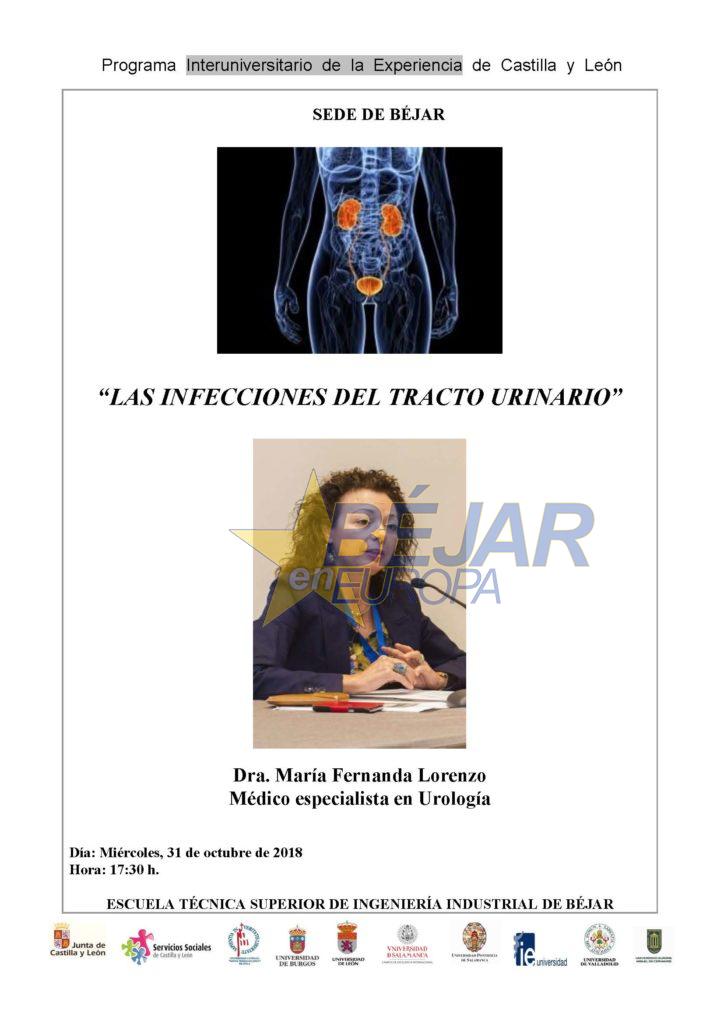 Charla divulgativa de la Dra. María Fernanda Lorenzo sobre "Infecciones del tracto urinario"