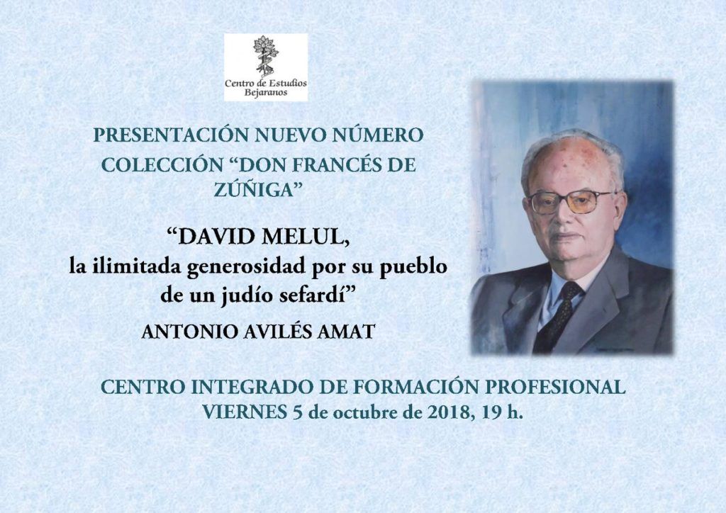 Presentación biografía sobre David Melul