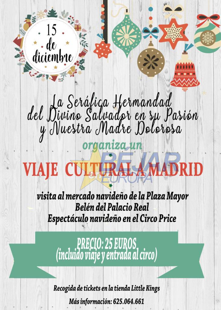 La Seráfica Hermandad de Béjar organiza una excursión cultural a Madrid para disfrutar del ambiente navideño