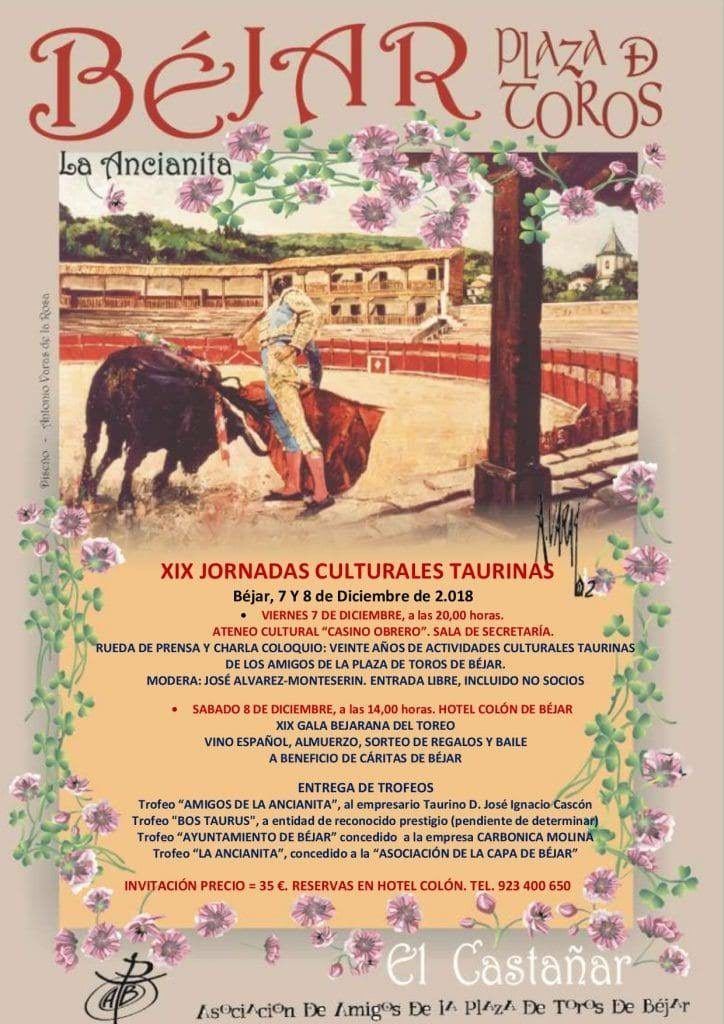 XIX Jornadas Culturales Taurinas organizadas por la Asociación Amigos de la Plaza de Toros de Béjar
