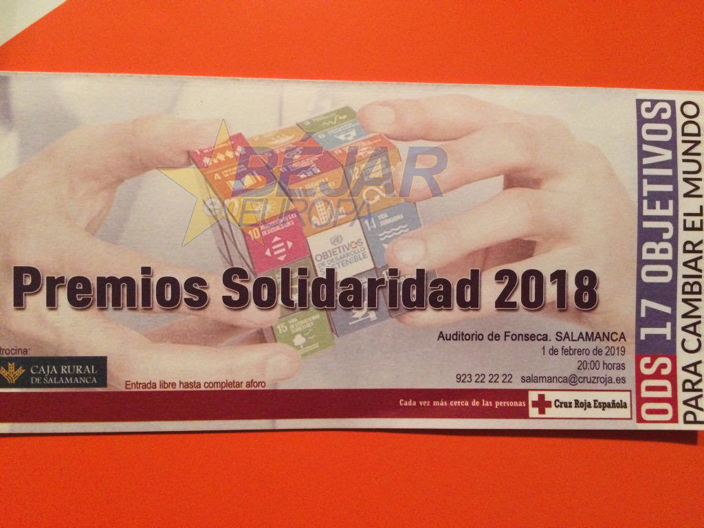 PREMIADOS en la XXIII Gala de los Premios Solidaridad 2018