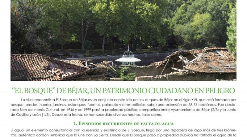 El Bosque de Béjar y la Lista Roja de Hispania Nostra