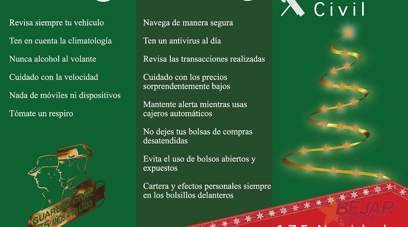 La Guardia Civil lanza la campaña 175 navidades a tu lado para unas fiestas seguras