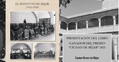 Presentación del libro «El instituto de Béjar (1932-1936)», de Francisco García Martín