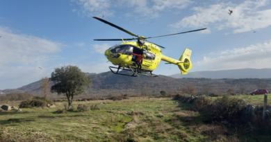 Herido un varón de 61 años al caerle una piedra en la pierna