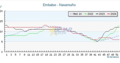 GRÁFICOS | Navamuño finaliza 2024 con una reserva hídrica del 42,86%