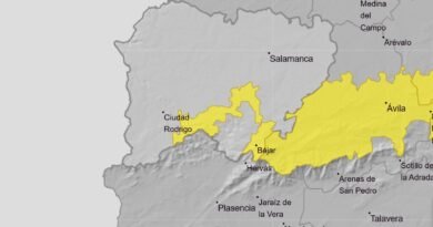 AEMET declara alerta amarilla por nevadas en Béjar y comarca