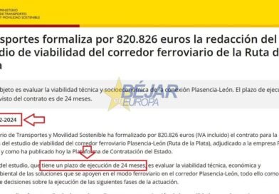 Se incumple el plazo máximo para presentar el estudio de viabilidad de la Ruta de la Plata