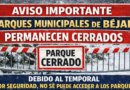 Béjar cierra los parques municipales por el temporal