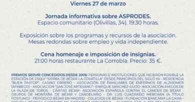 El Rotary Club premia la labor inclusiva de ASPRODES en Béjar con el XIX Premio Servir