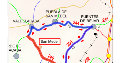 DSA-246: Valdelacasa y Ledrada, cerradas cinco meses por obras