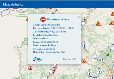 La DGT corta el tráfico en la A-66 y N-630 por el escape de gas en el Navazo