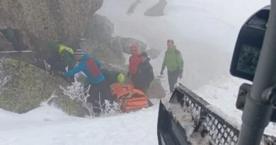 Rescate terrestre en Hoya Moros tras un grave accidente de montaña