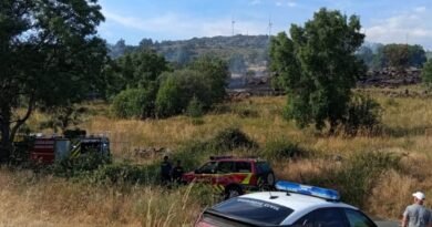 Un incendio de pastos obliga a desalojar una vivienda cerca de Frenedoso