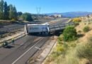 La A-66 registra un accidente entre camiones con dos heridos en La Cabeza de Béjar