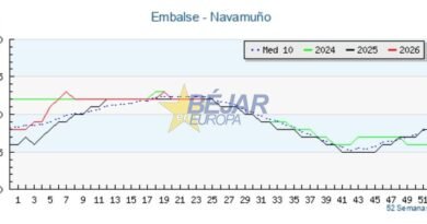 GRÁFICOS | Navamuño mantiene una sólida estabilidad y supera con holgura la media de la cuenca del Tajo