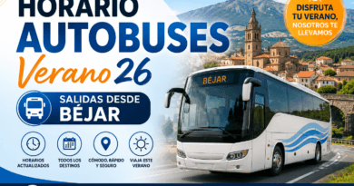 Béjar en Europa unifica todos sus horarios de autobús para el verano Béjar en Europa unifica todos sus horarios de autobús para el verano