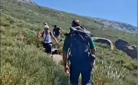 El GREIM auxilia a dos senderistas desorientados en la Sierra de Béjar