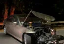 Salida de vía en la carretera de El Castañar con un joven herido