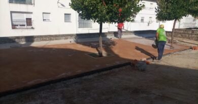 La renovación de la plaza Leandro Cascón entra en su recta final