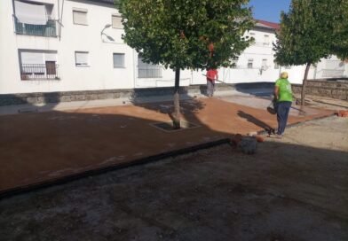 La renovación de la plaza Leandro Cascón entra en su recta final