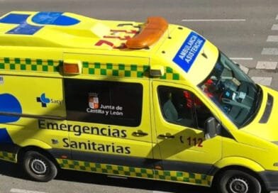 Un herido tras el choque de dos camiones en Vallejera de Riofrío