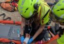 IMÁGENES | El Grupo de Rescate y Salvamento de Protección Civil auxilia a un varón herido en Horcajo de Montemayor