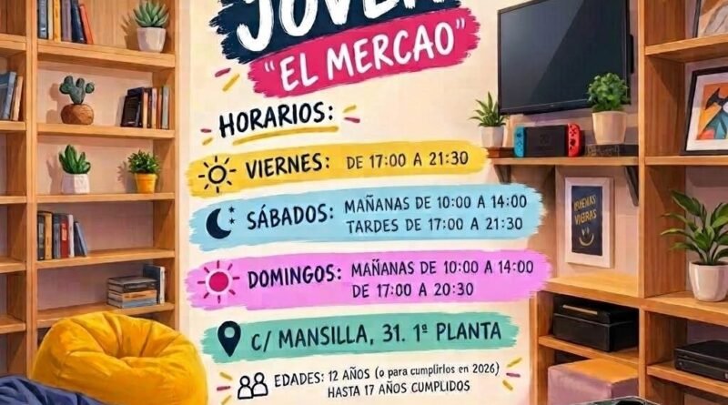 El Espacio Joven «El Mercao» de Béjar reabre sus puertas este viernes